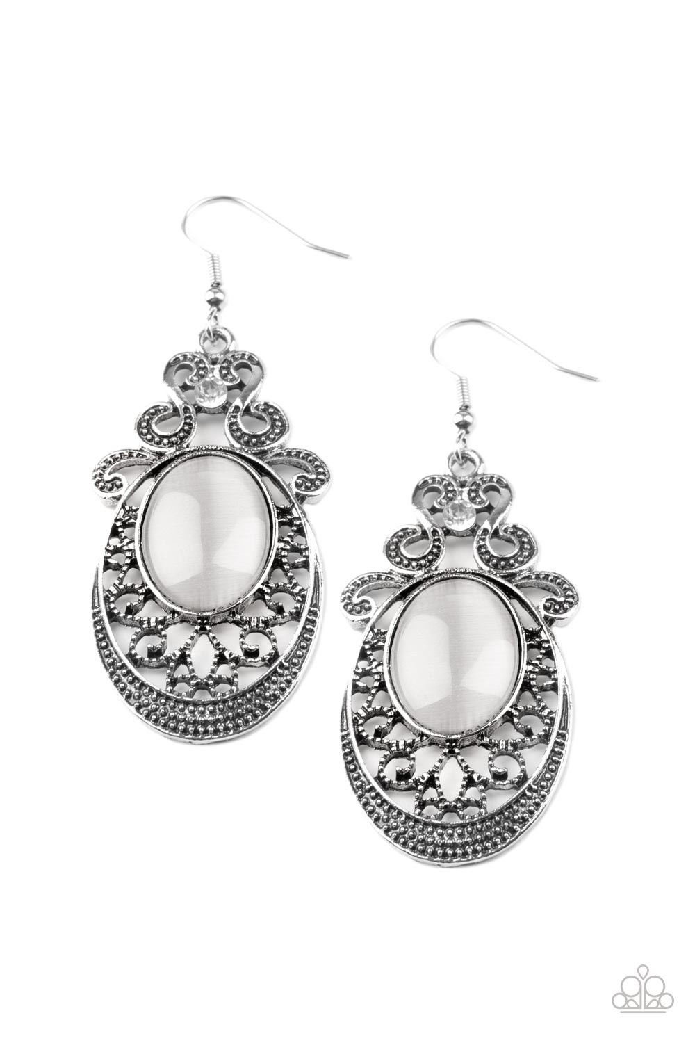 Paparazzi Earrings - Garden Gondola Ride - White