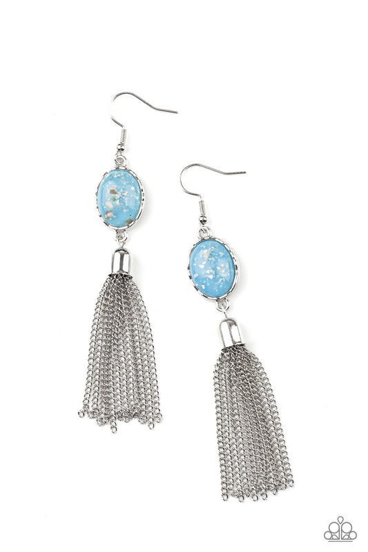 Paparazzi Earrings - Oceanic Opalescence - Blue