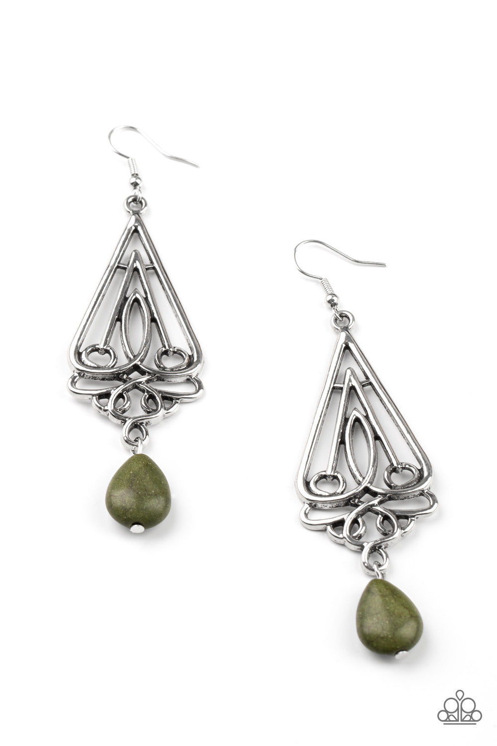 Paparazzi Earrings - Transcendent Trendsetter - Green