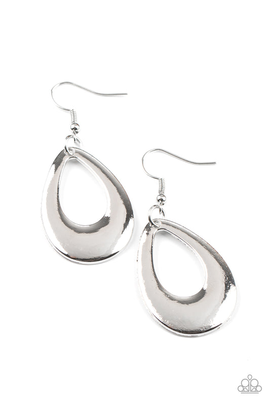 Paparazzi Earrings - All Allure, All The Time - Silver