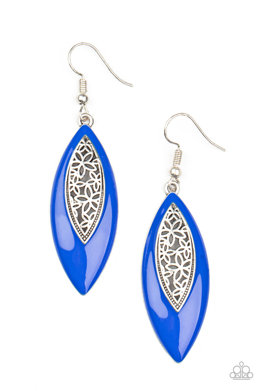 Paparazzi Earrings - Venetian Vanity - Blue