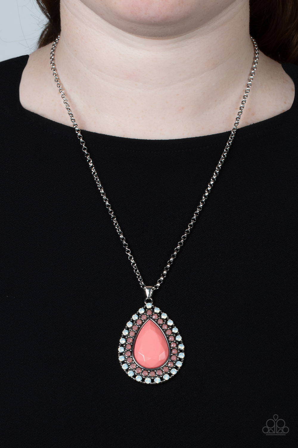 Paparazzi Necklace - Droplet Like It's Hot - Multi