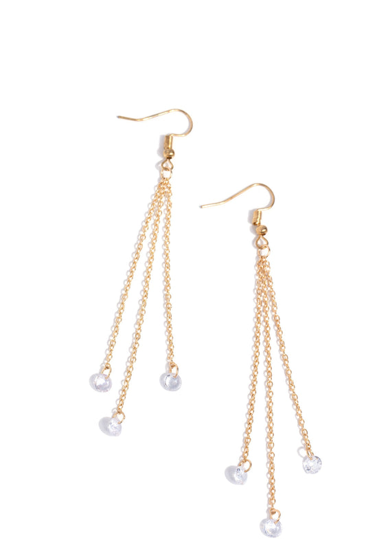 Paparazzi Earrings - Divine Droplets - Gold