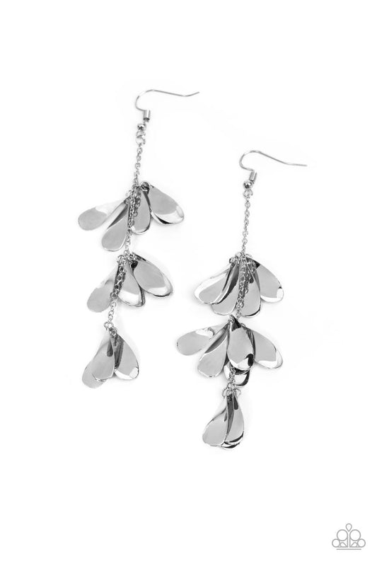Paparazzi Earrings - Arrival Chime - Silver