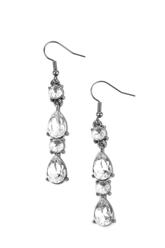 Paparazzi Earrings - Raise Your Glass to Glamorous - Black