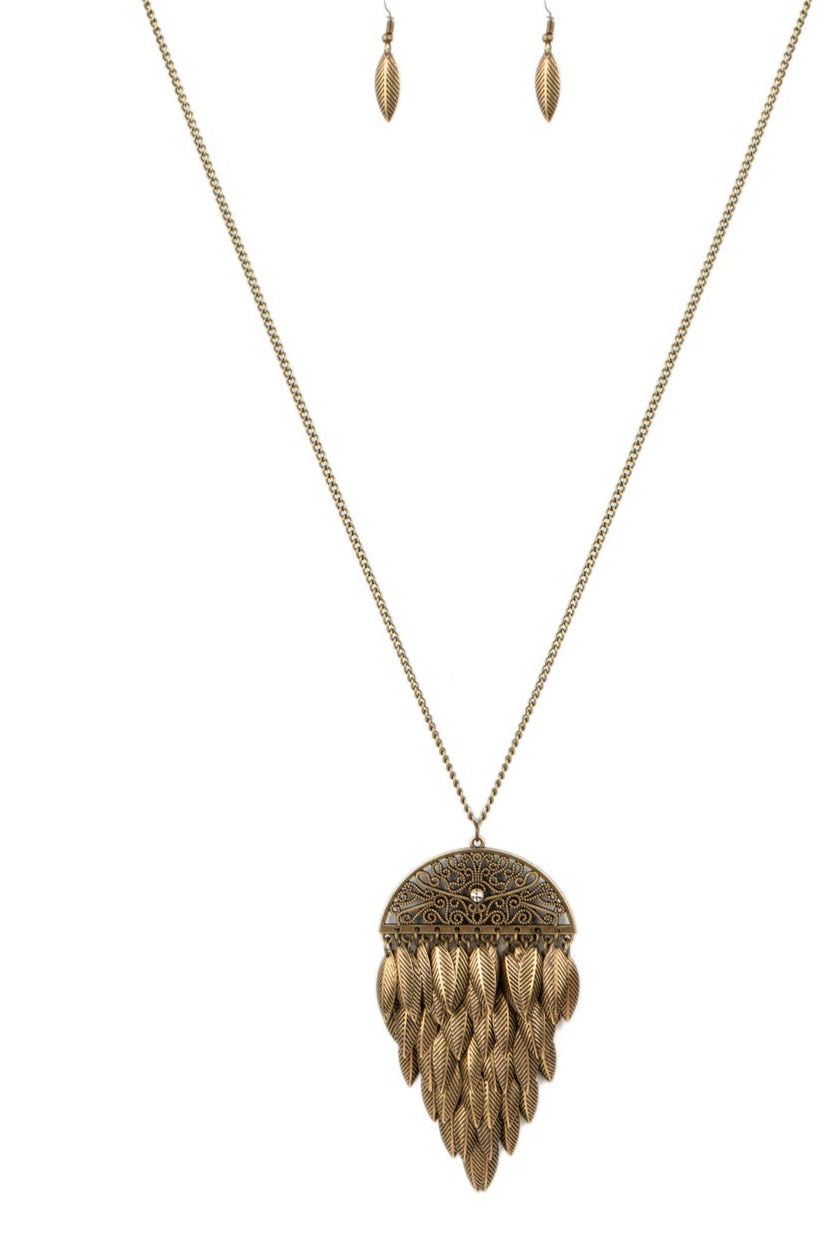 Paparazzi Necklaces - Canopy Cruise - Brass