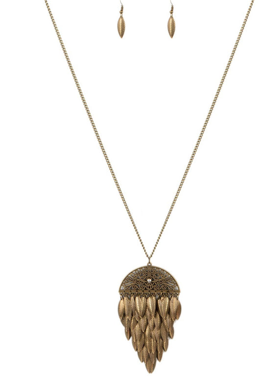 Paparazzi Necklaces - Canopy Cruise - Brass