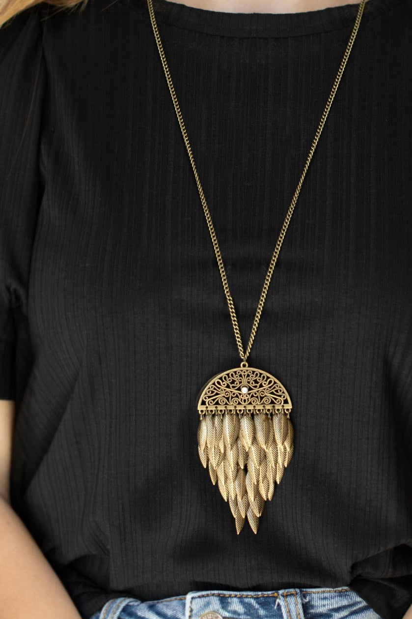 Paparazzi Necklaces - Canopy Cruise - Brass