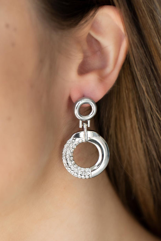 Paparazzi Earrings - Modern Motivation - White
