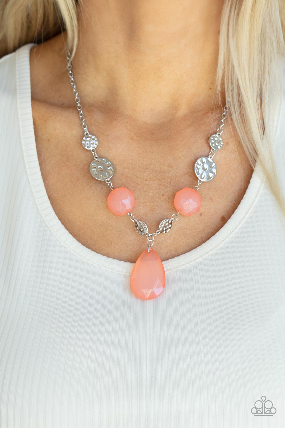 Paparazzi Necklaces - Dew What You Wanna Dew - Orange