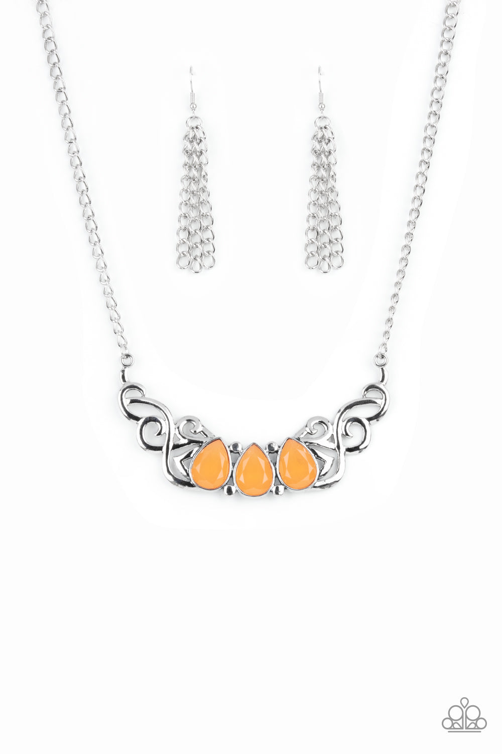 Paparazzi Necklaces - Heavenly Happenstance - Orange