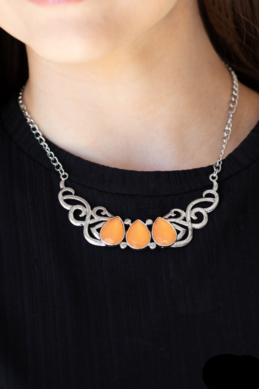 Paparazzi Necklaces - Heavenly Happenstance - Orange