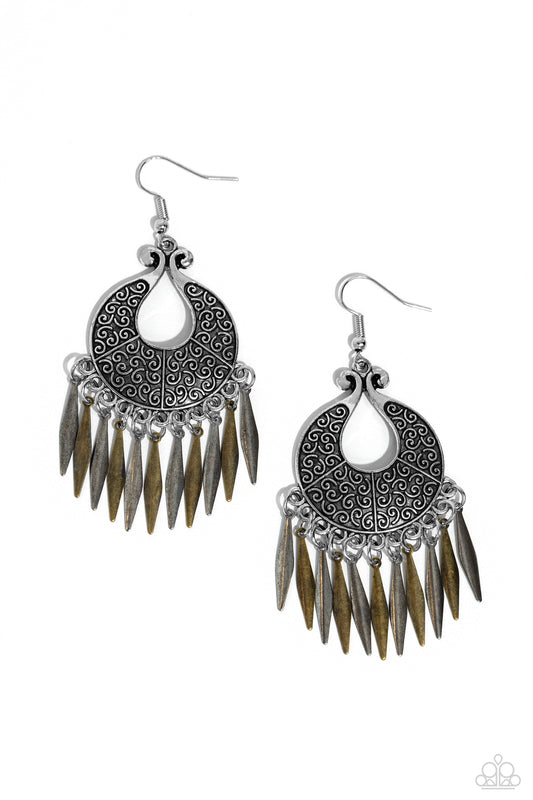 Paparazzi Earrings - Tribal Charm - Multi