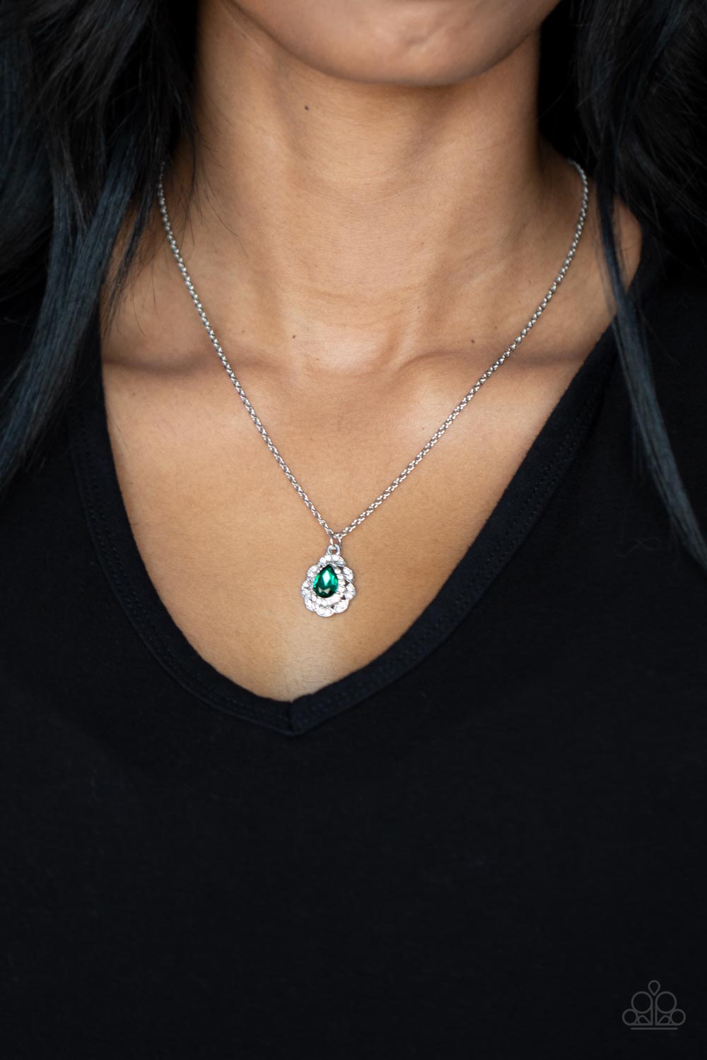 Paparazzi Necklaces - Vintage Validation - Green