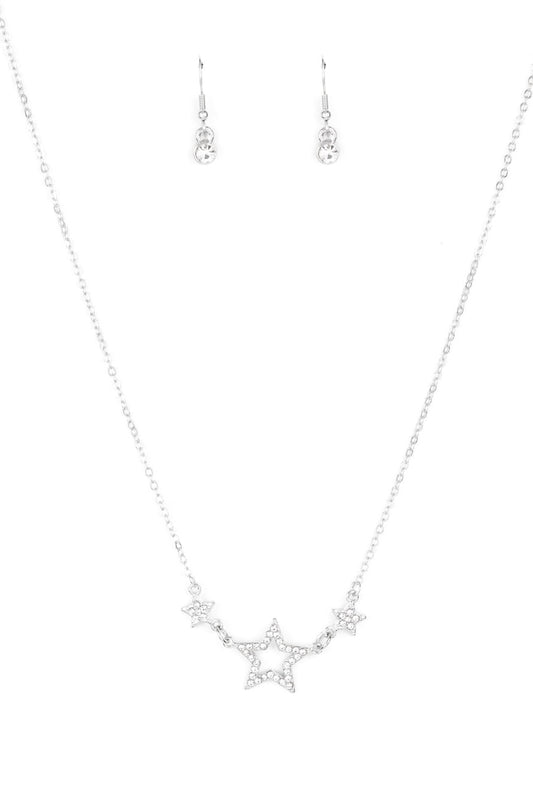 Paparazzi Necklaces - United We Sparkle - White