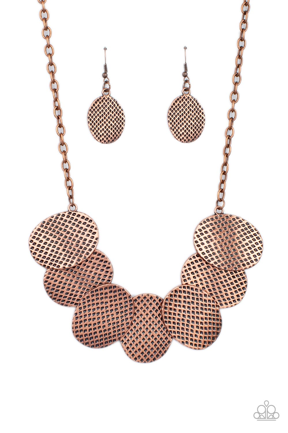 Paparazzi Necklaces - Industrial Wave - Copper