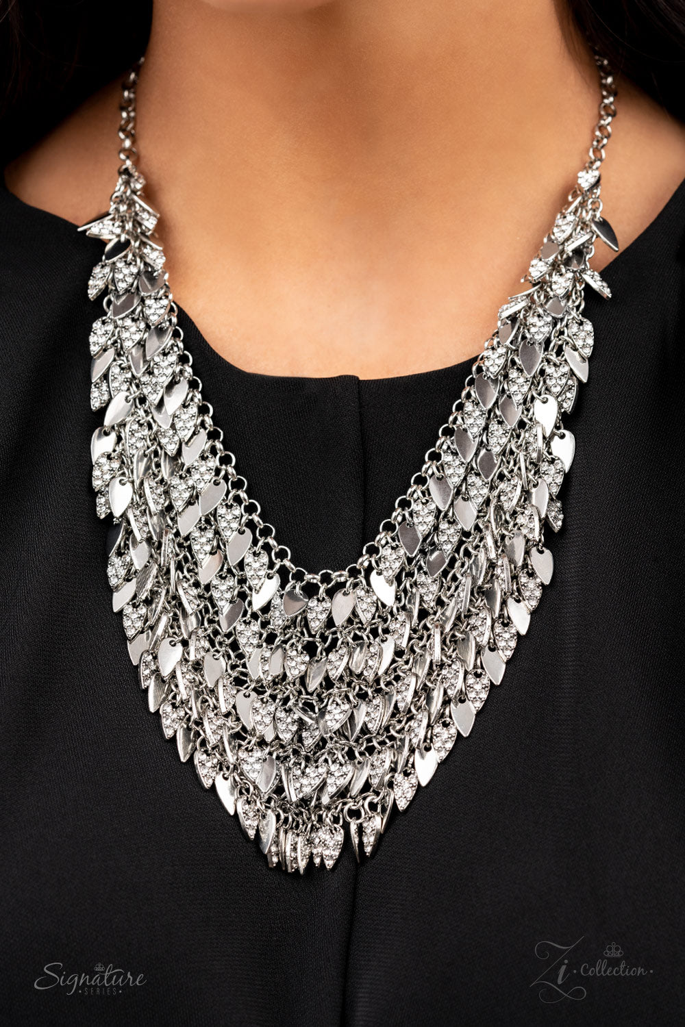 Paparazzi Zi Collection  Necklaces - The NaKisha - 2021 Signature Collection - Silver