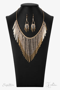 Paparazzi Zi Collection  Necklaces - The Amber - Gold - 2021 Signature Collection