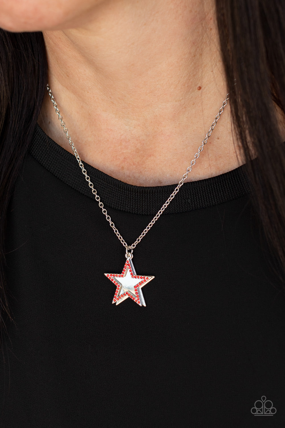 Paparazzi Necklaces - American Anthem - Red