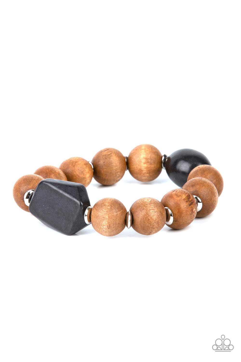 Paparazzi Bracelets - Abundantly Artisan - Black