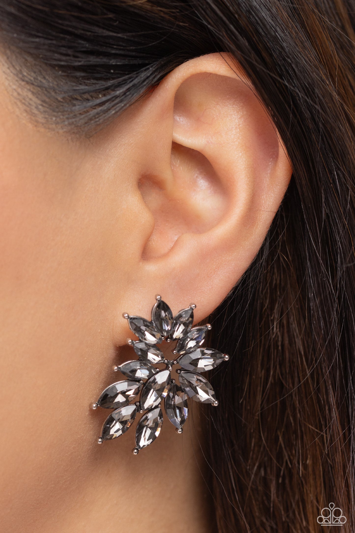 Paparazzi Earrings - Fire Hazard - Silver