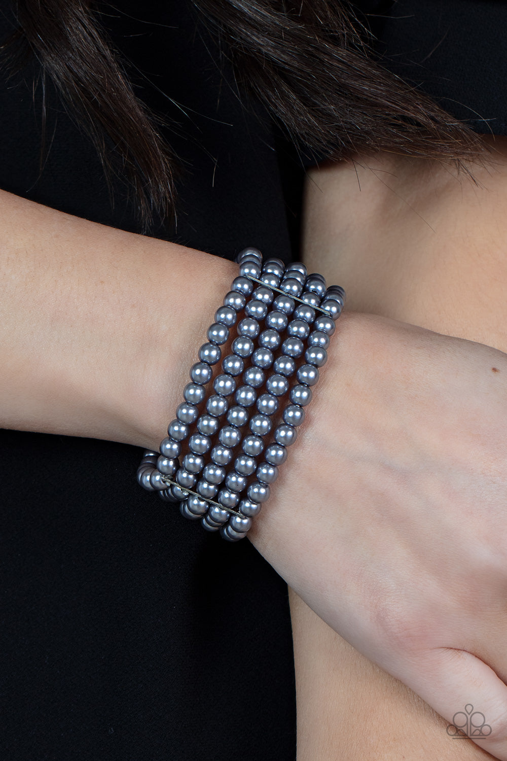 Paparazzi Bracelets - A Pearly Affair - Silver