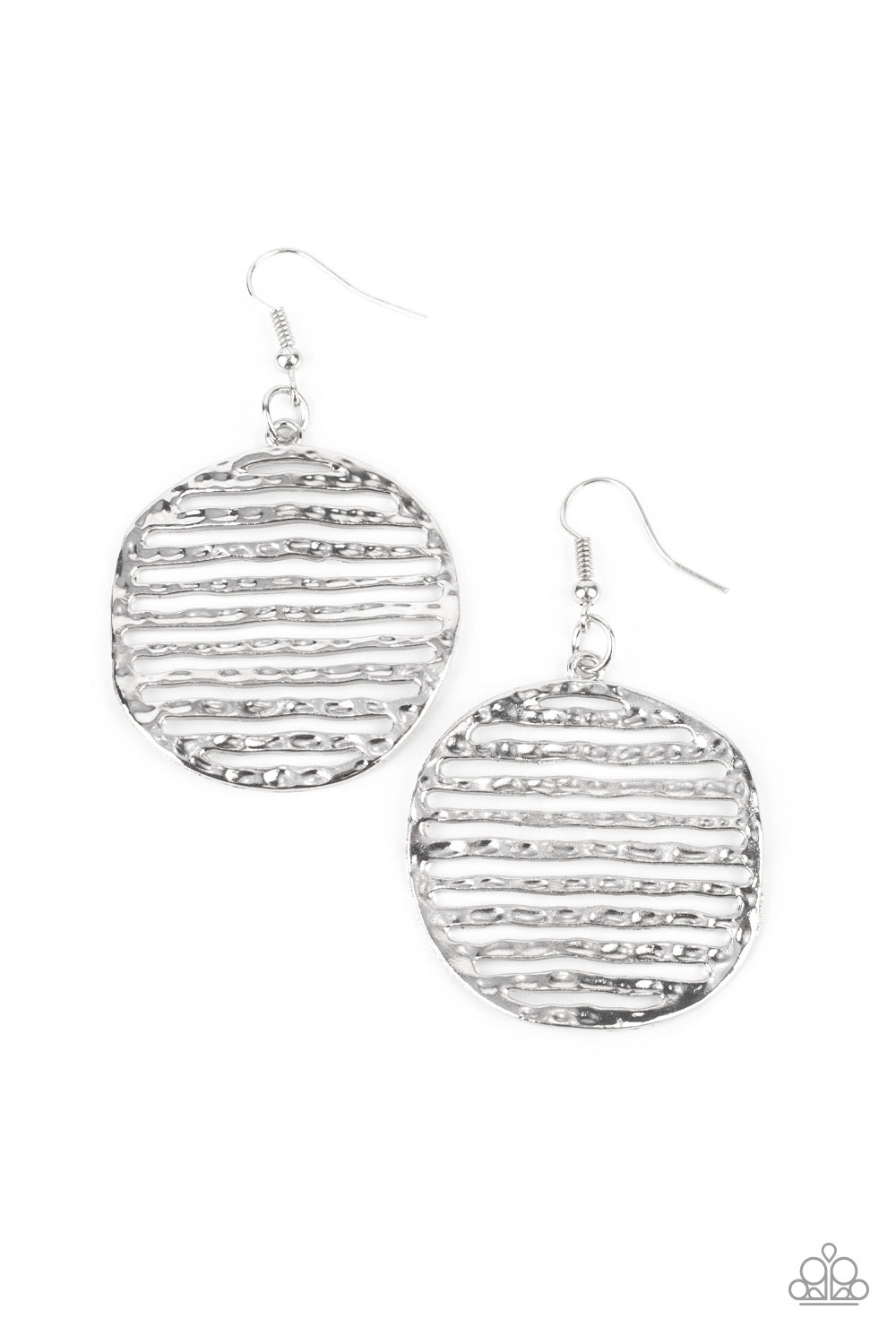 Paparazzi Earrings - Sunrise Stunner - Silver