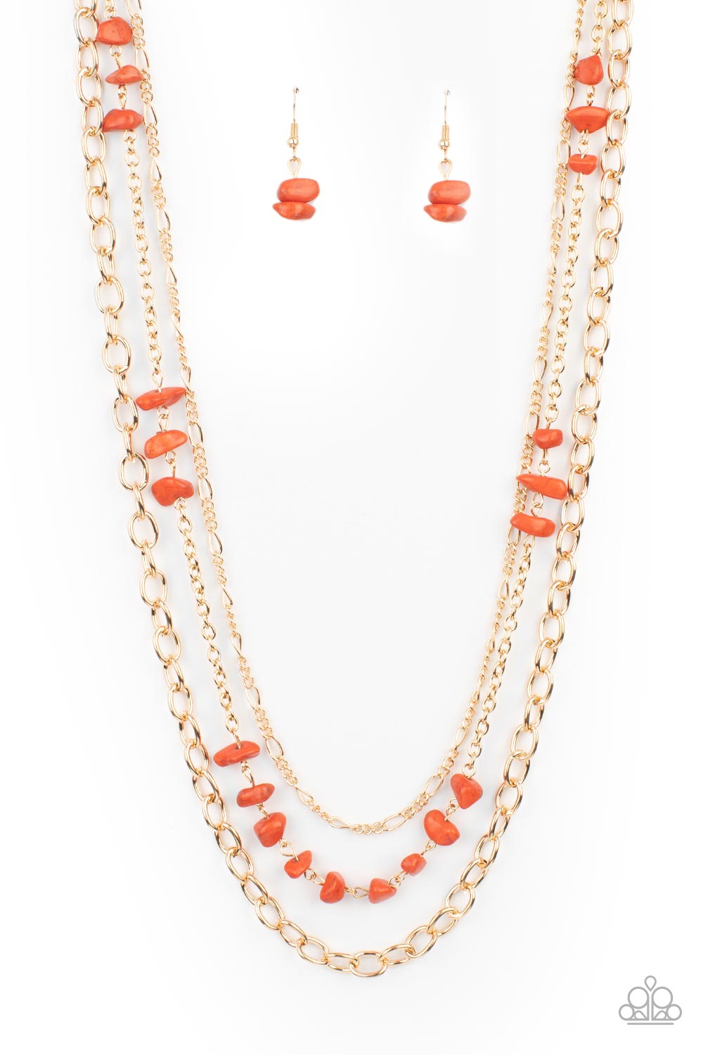 Paparazzi Necklaces - Artisanal Abundance - Orange