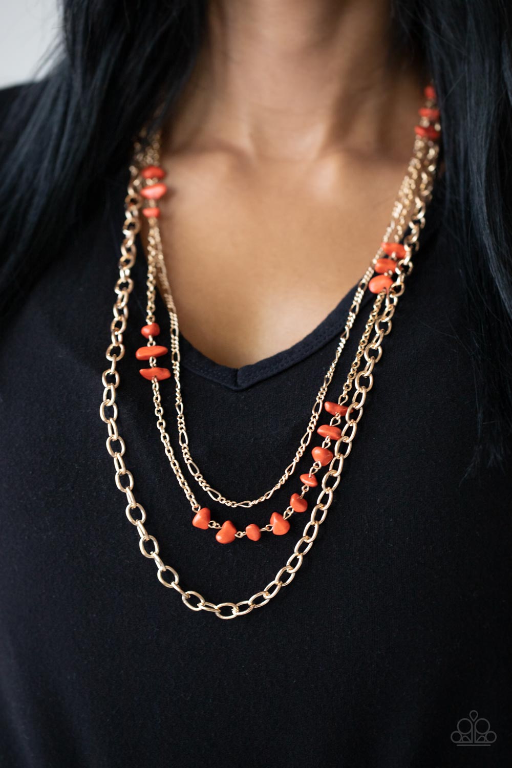 Paparazzi on sale orange necklace