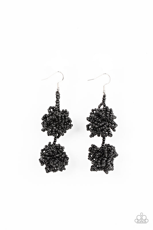 Paparazzi Earrings - Celestial Collision - Black