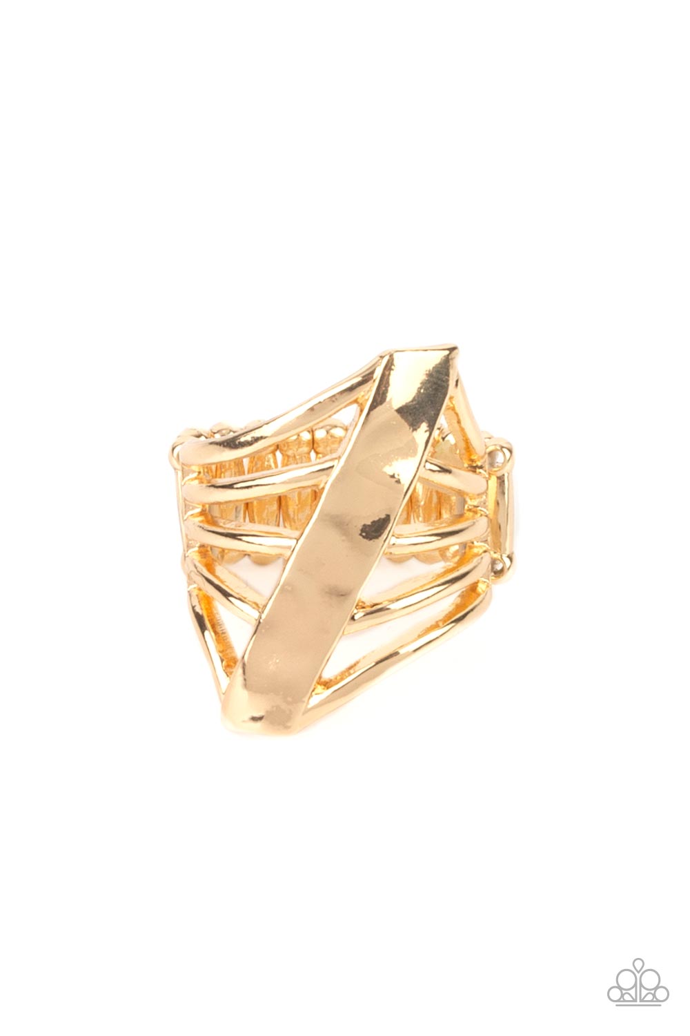 Paparazzi Rings - Encrypted Edge - Gold