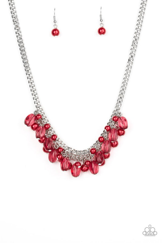 Paparazzi Necklaces - 5th Avenue Flirtation - Red