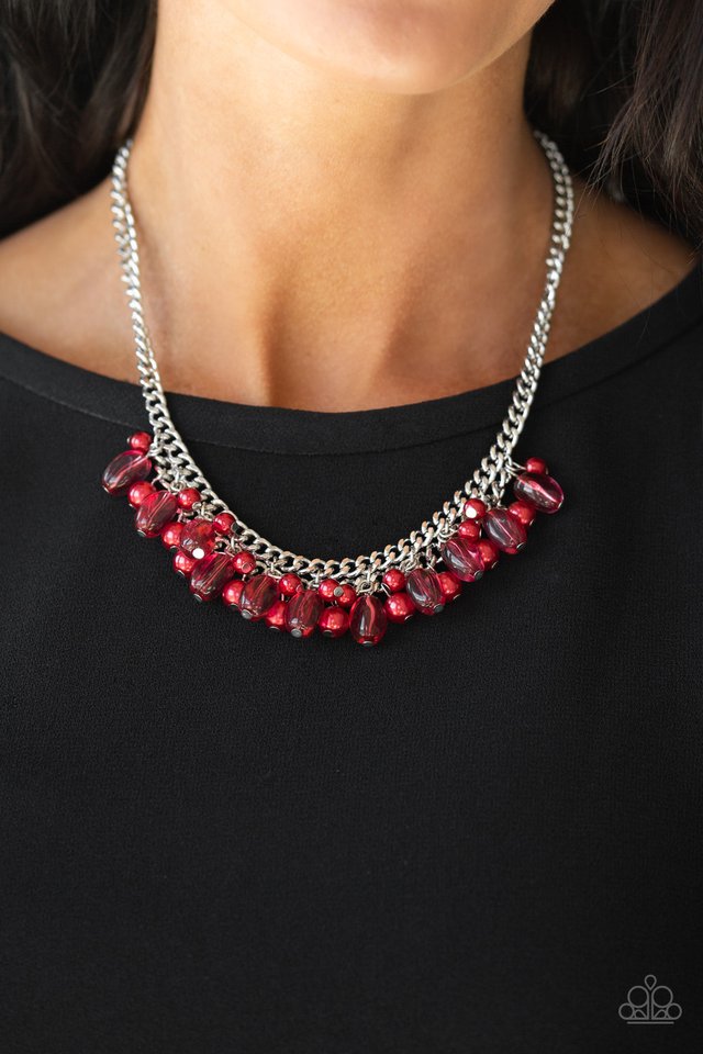 Paparazzi Necklaces - 5th Avenue Flirtation - Red