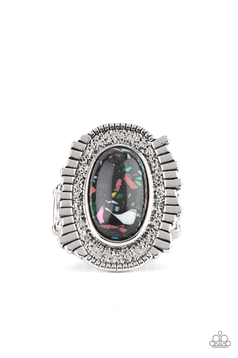 Paparazzi Rings - Terrazzo Trendsetter - Black