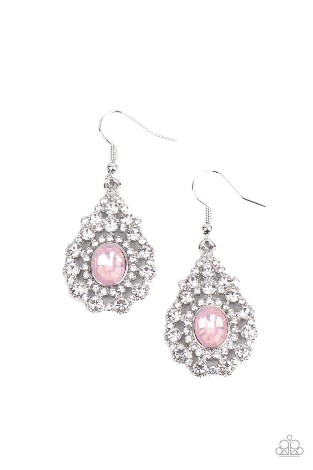 Paparazzi Earrings - Celestial Charmer - Pink