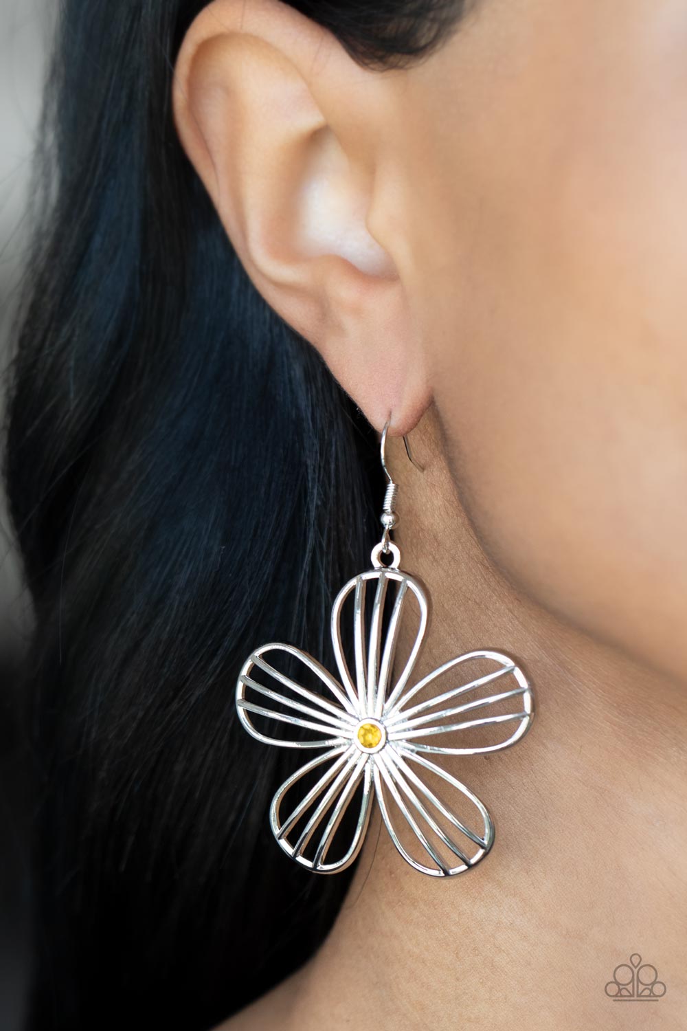 Paparazzi Earrings - Meadow Musical - Yellow
