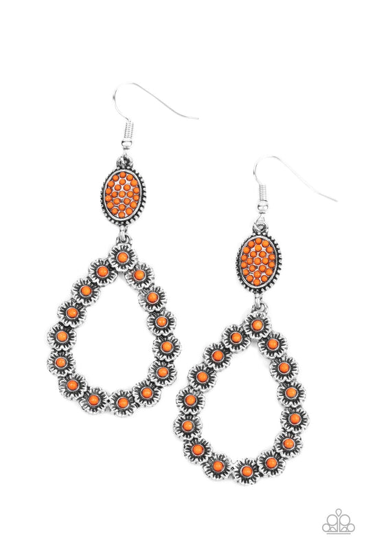 Paparazzi Earrings - Farmhouse Fashion Show - Orange