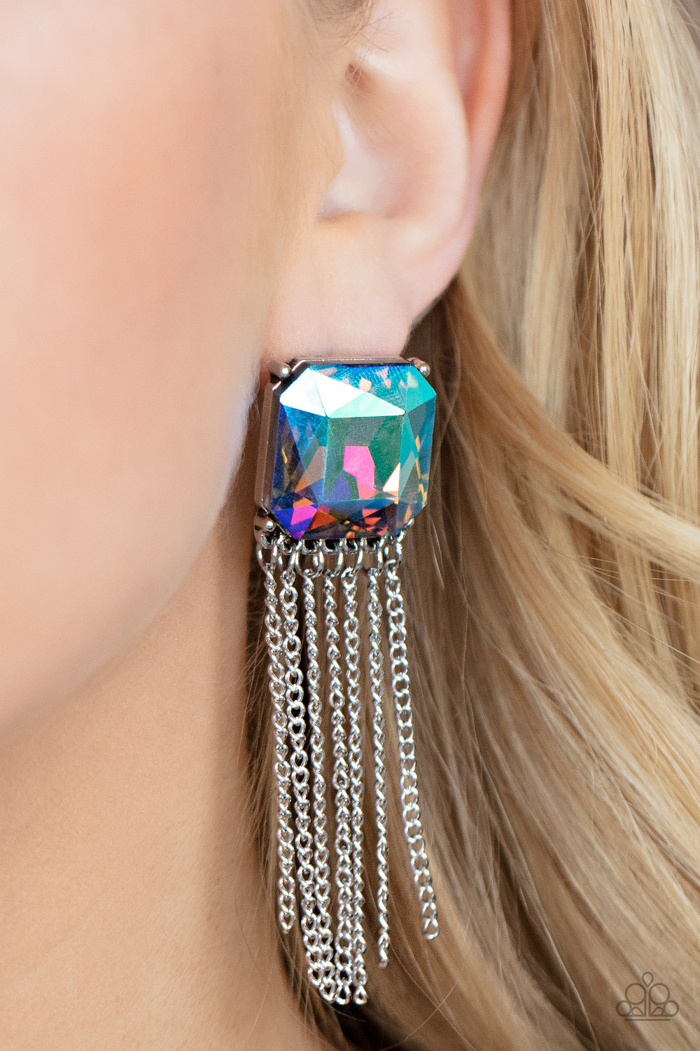 Paparazzi Earrings - Supernova Novelty - Multi - Life of the Party October 2021