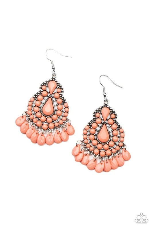 Paparazzi Earrings - Persian Posh - Orange