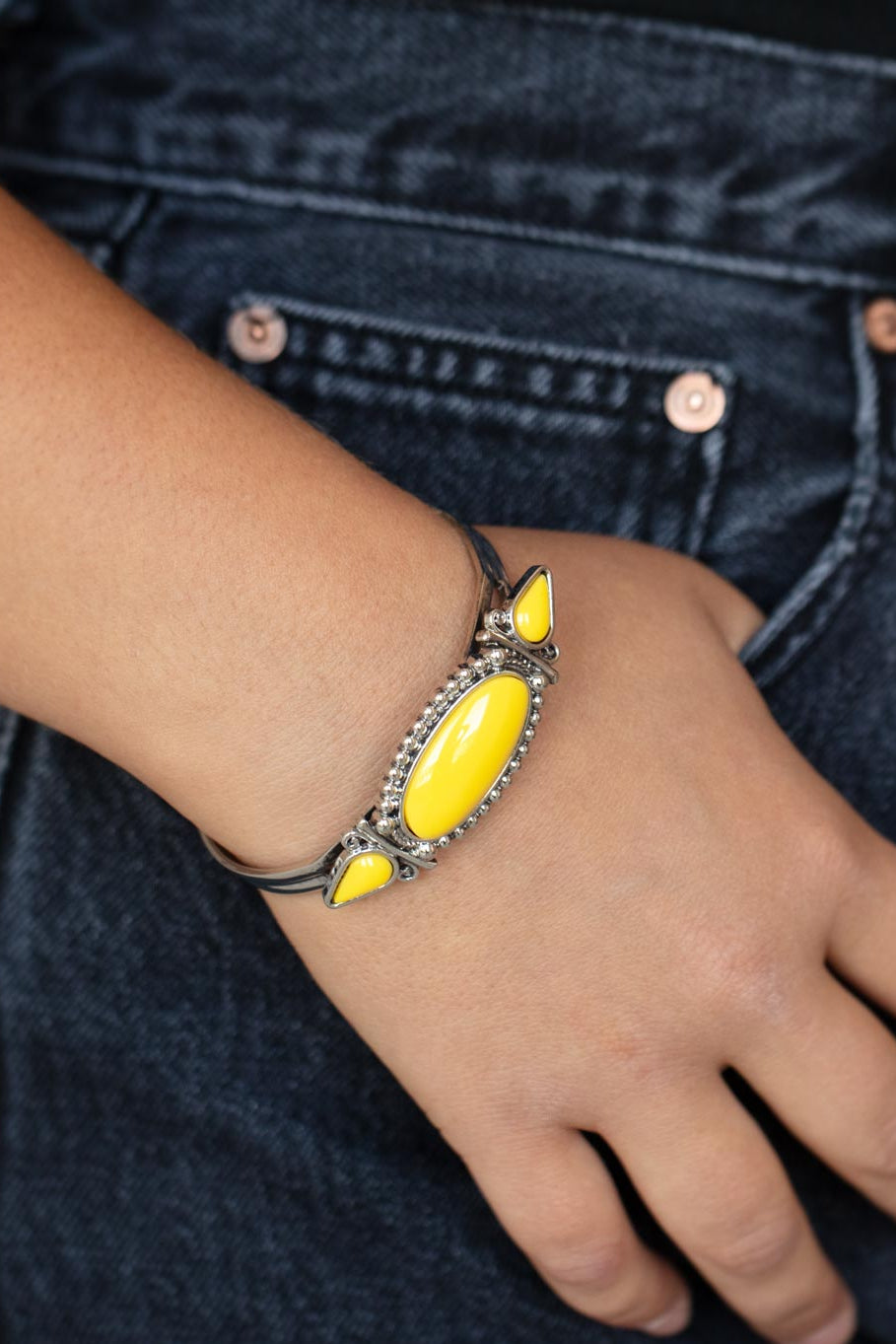 Paparazzi Bracelets - Tribal Trinket - Yellow