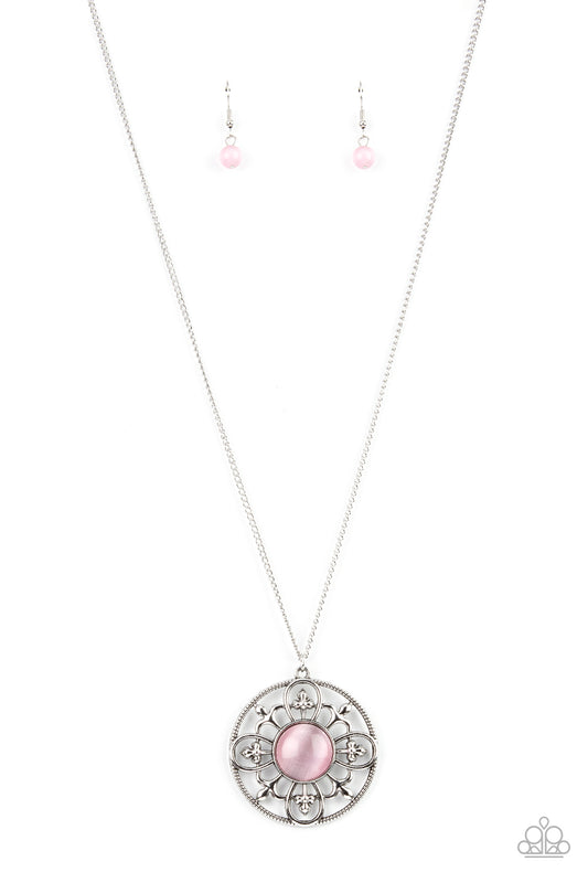 Paparazzi Necklaces - Celestial Compass - Pink