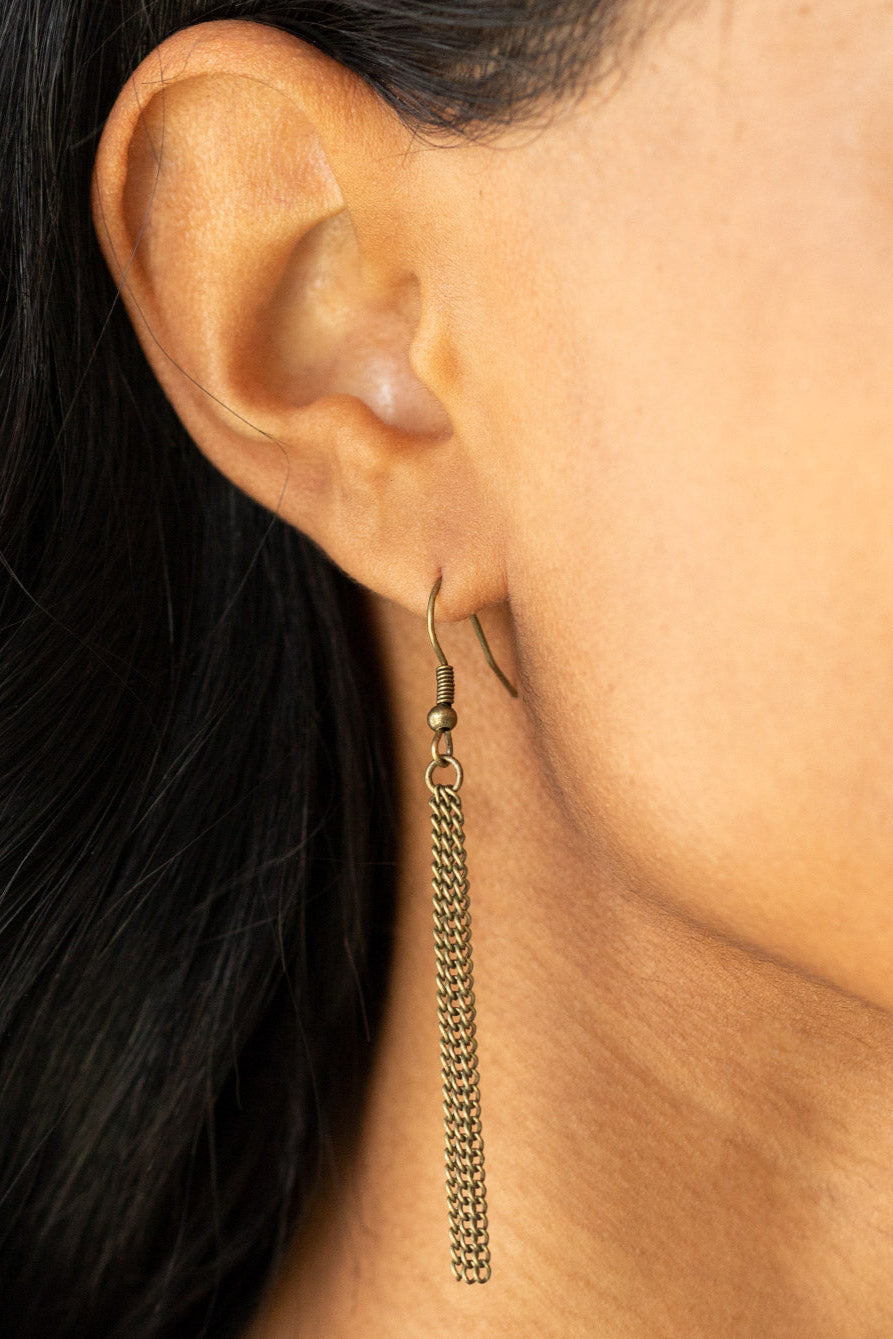 Paparazzi Necklaces - Botanical Beaches - Brass