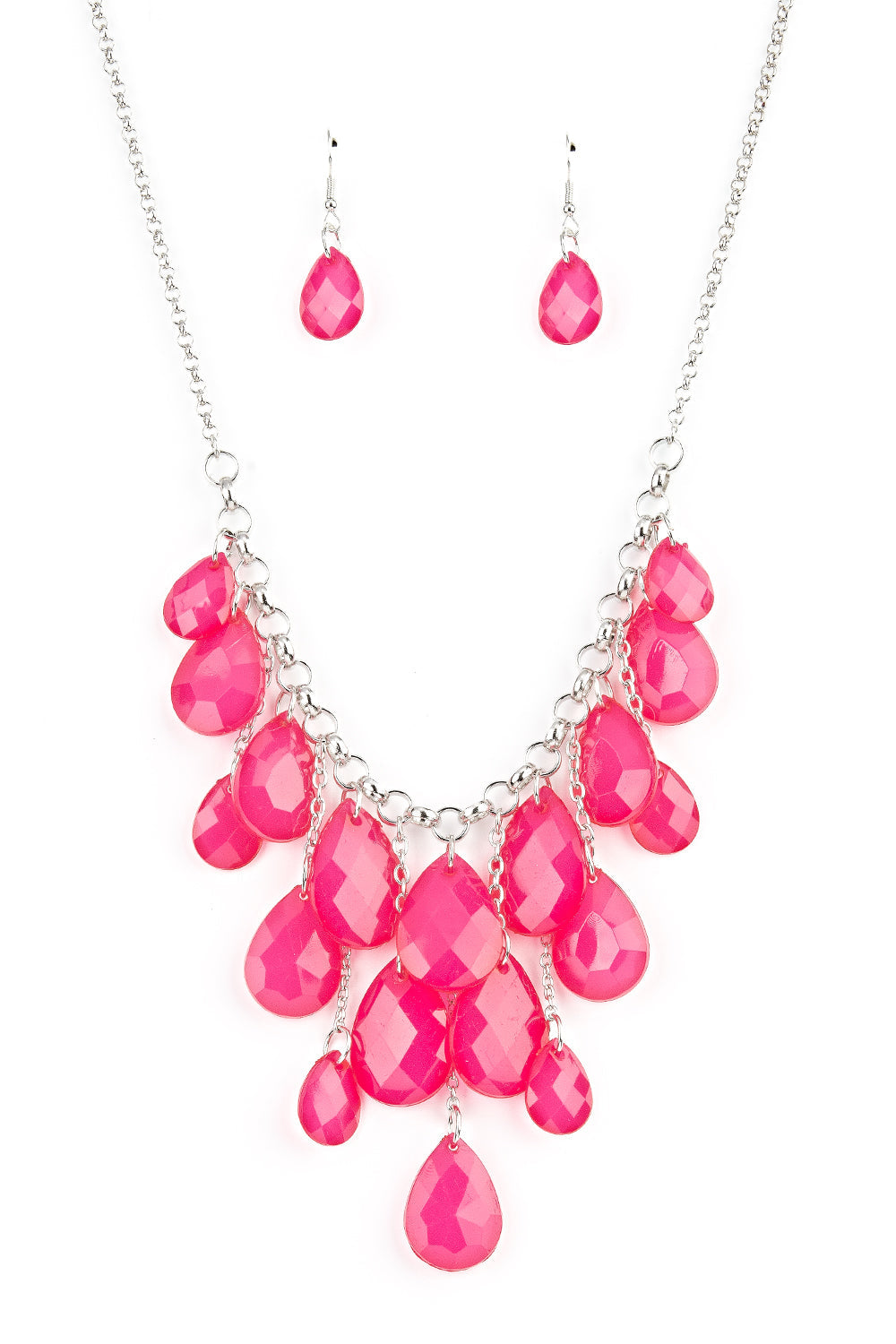 Paparazzi Necklaces - Front Row Flamboyance - Pink