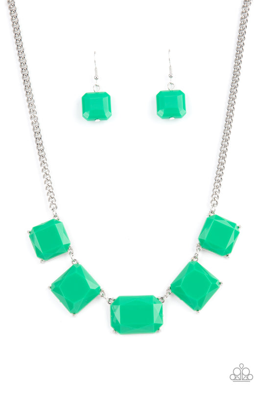 Paparazzi Necklaces - Instant Mood Booster - Green