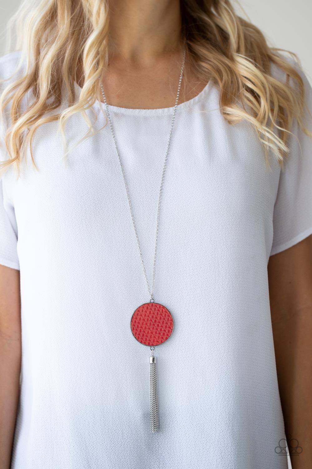 Paparazzi Necklaces - Wondrously Woven - Red
