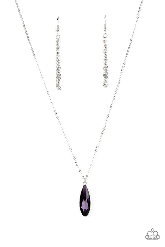 Paparazzi Necklaces - Prismatically Polished - Purple
