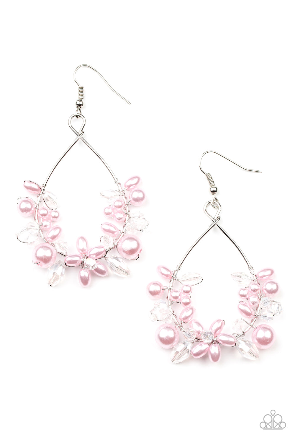 Paparazzi Earrings - Marina Banquet - Pink