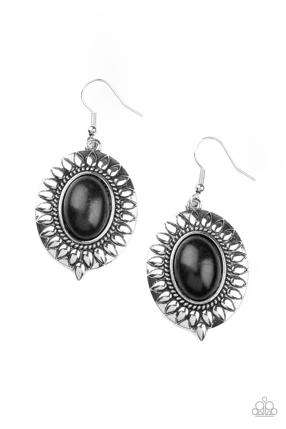 Paparazzi Earrings - Mesa Garden - Black