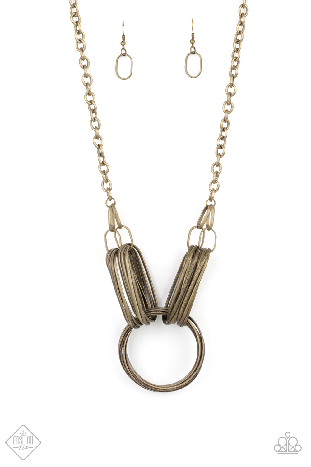 Paparazzi Necklaces - Lip Sync Links - Brass - Fashion Fix