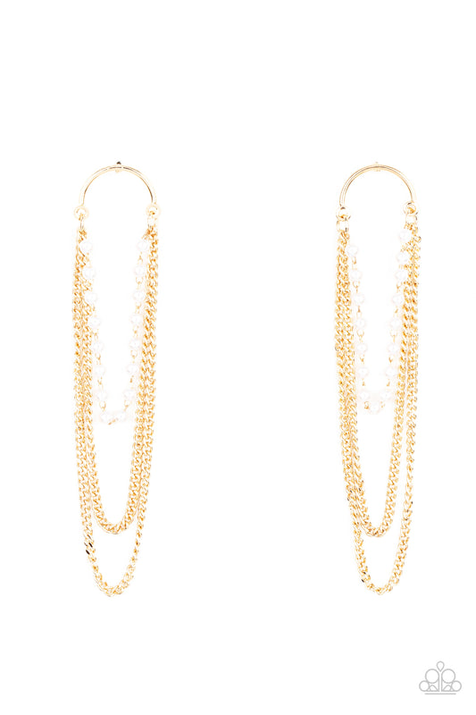 Paparazzi Earrings - Vintage VIP - Gold